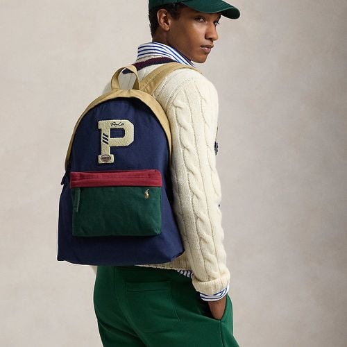 Colour-Blocked Canvas Backpack - Polo Ralph Lauren - Modalova