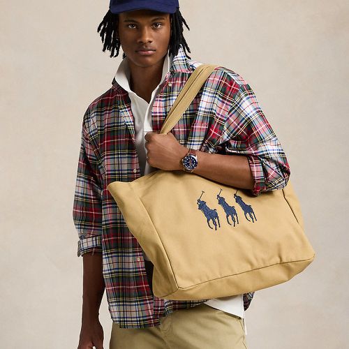 Triplicate Big Pony Canvas Tote - Polo Ralph Lauren - Modalova