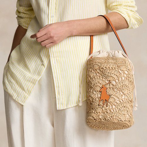 Big Pony Raffia Small Bucket Bag - Polo Ralph Lauren - Modalova