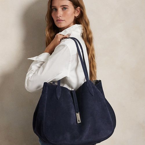 Polo ID Suede Large Tote - Polo Ralph Lauren - Modalova