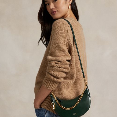 Mini-sac à chaîne Polo ID en cuir - Polo Ralph Lauren - Modalova