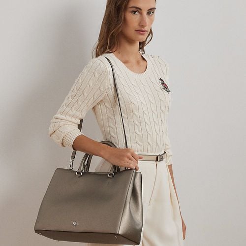 Crosshatch Leather Large Hanna Satchel - Lauren - Modalova