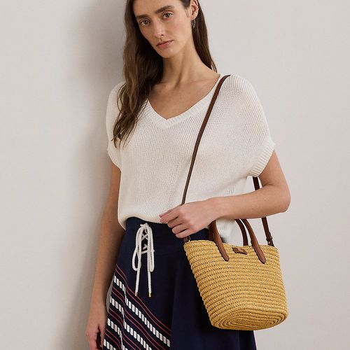 Woven Straw Medium Brie Tote Bag - Lauren - Modalova