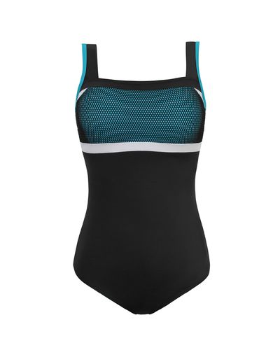 Sporty Color Block One-Piece Slimming Swimsuit Back Cutout - Leonisa - Modalova