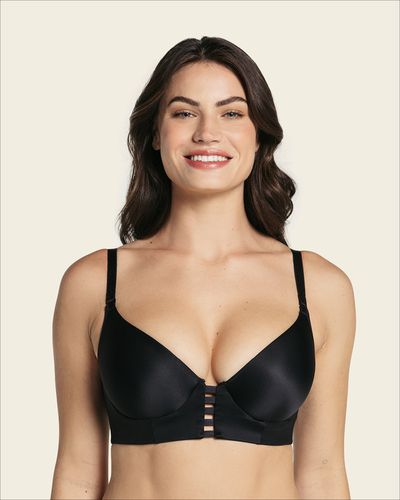 Memory Foam Push-Up Underwire Bustier Bra with Strappy Front - Leonisa - Modalova