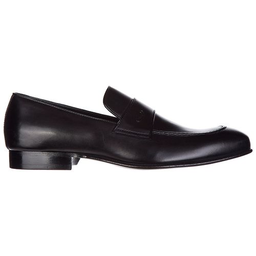 Men's leather loafers moccasins - Manzoni - Modalova