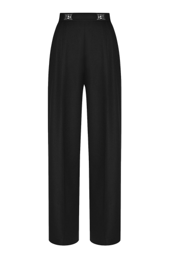 HIGH-WAIST WIDE-LEG PANTS - KEBURIA - Modalova