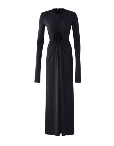 SOLAY Long Black Dress - MAET - Modalova