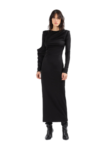 KESSELN long asymetric draped dress - DIVALO - Modalova