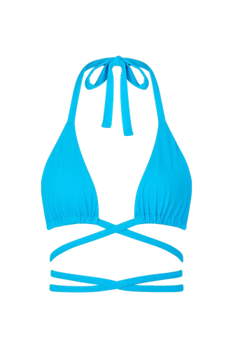 Marvel' Wrap Top - Aqua - Cin Cin - Modalova