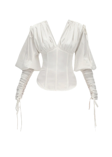 TULA WHITE CORSET TOP - Andrea Iyamah - Modalova