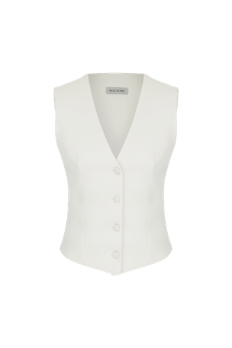 Brita Vest in Blanche - Nazli Ceren - Modalova