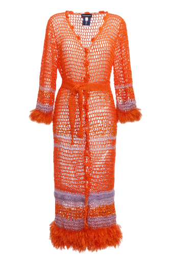 Handmade Crochet Cardigan-Dress - ANDREEVA - Modalova