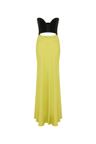 Pina - Corsetry Inspired Strapless Maxi Dress - ILA - Modalova