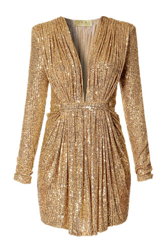 Dress Roxie Gold Diamond - HALEWSKI - Modalova