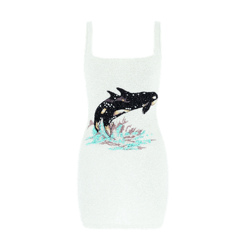 Marina Embroidered Luxury Sequin White Mini Dress - Oceanus Swimwear - Modalova