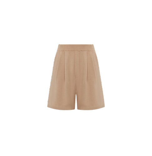 PLEATED WIDE-LEG SHORTS - CRUSH Collection - Modalova