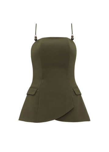 VARU TOP - OLIVE - Andrea Iyamah - Modalova