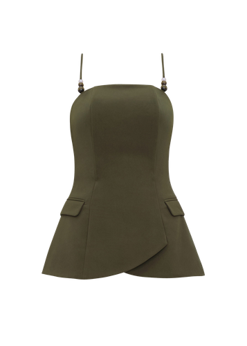 VARU TOP - OLIVE - Andrea Iyamah - Modalova