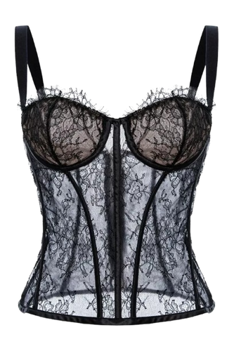 Iconic Black Chantilly Lace - Aureliana - Modalova