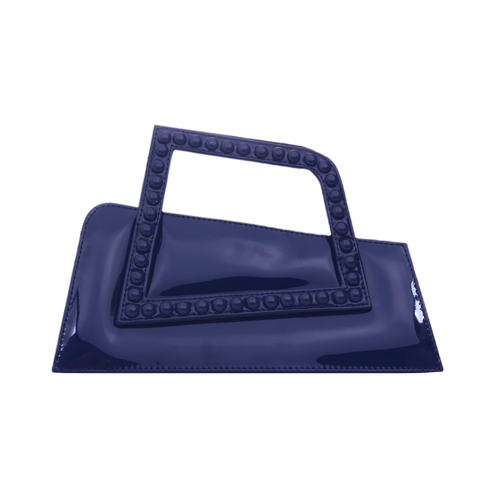 Jalila - Patent Navy Blue - Top Handle Bag - ALIEL - Modalova