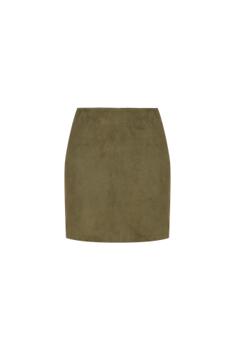 A-line suede mini skirt - A.M.G - Modalova