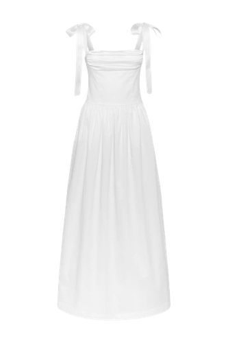 Elsa Maxi Dress White - Murlong Cres - Modalova
