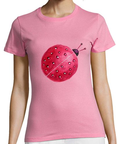 Camiseta Mujer Manga Corta mariquita bastante abstracta de la acuarela laTostadora - latostadora.com - Modalova