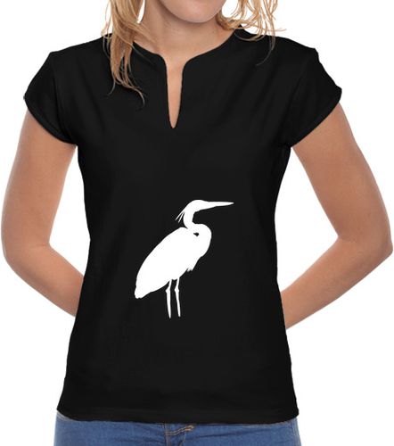 Camiseta Mujer Cuello Mao Garza Blanca - Mujer laTostadora - latostadora.com - Modalova