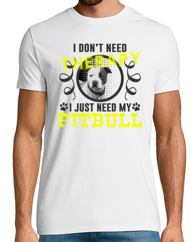 Camiseta no necesito terapia solo necesito mi pitb laTostadora - latostadora.com - Modalova