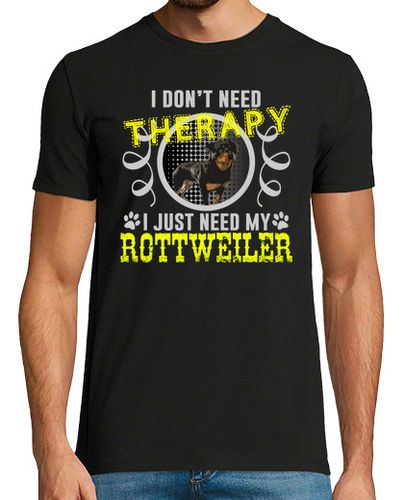 Camiseta no necesito la terapia sólo necesito mi rott - latostadora.com - Modalova