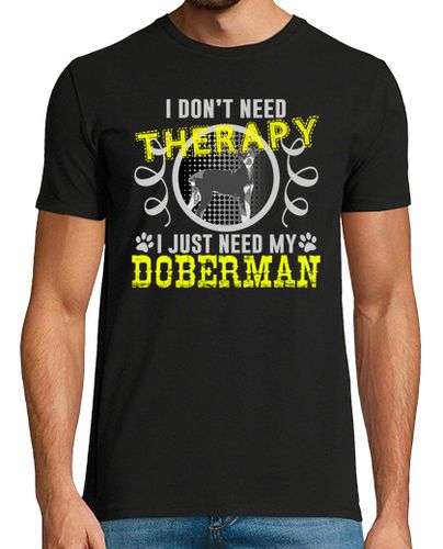 Camiseta Hombre Manga Corta no necesito terapia solo necesito mi dobe laTostadora - latostadora.com - Modalova