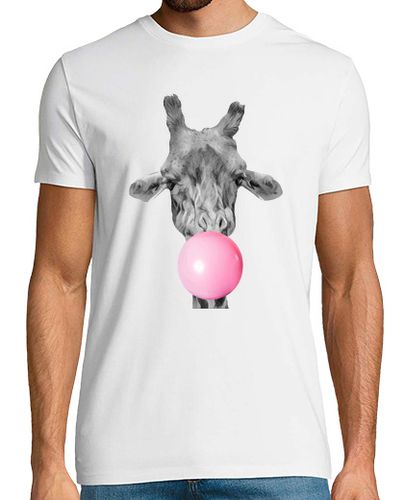 Camiseta jirafa chicle camisa de hombre, blanco, de alta calidad - latostadora.com - Modalova