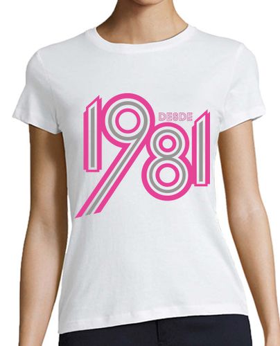 Camiseta mujer Camiseta naci en 1981 - latostadora.com - Modalova