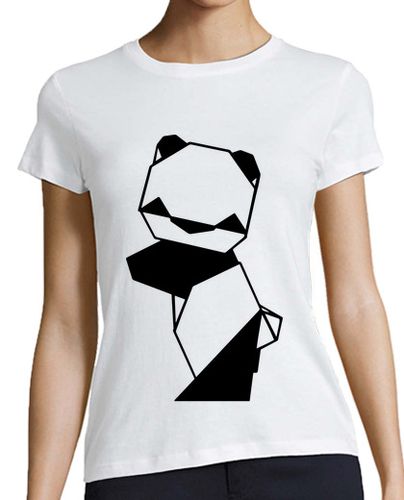 Camiseta Mujer Manga Corta panda origami laTostadora - latostadora.com - Modalova