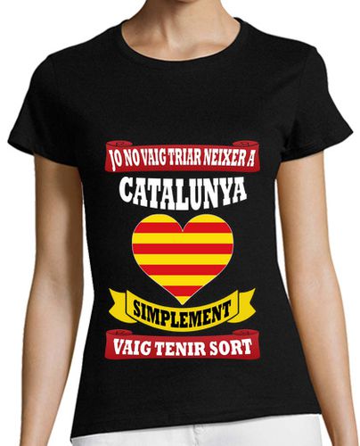 Camiseta mujer Neixer Catalunya Sort - latostadora.com - Modalova