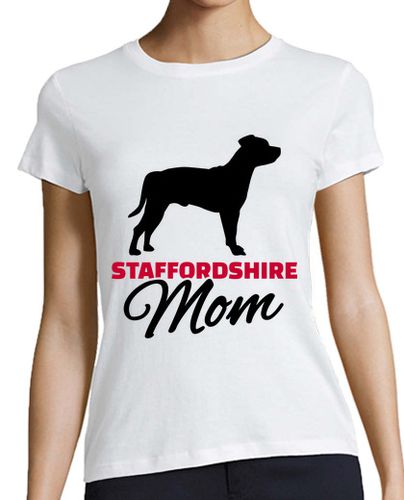 Camiseta Mujer Manga Corta mamá de staffordshire laTostadora - latostadora.com - Modalova