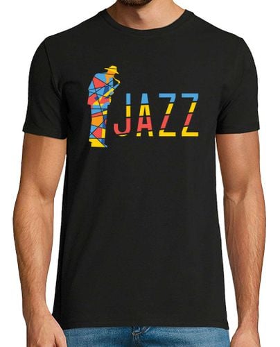 Camiseta Hombre Manga Corta músico de jazz colorido laTostadora - latostadora.com - Modalova