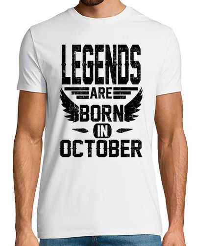 Camiseta las leyendas nacen en octubre - latostadora.com - Modalova