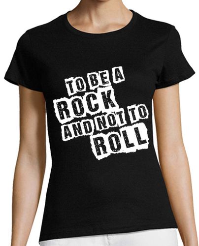 Camiseta mujer To be a Rock and not to Roll - Led Zeppe - latostadora.com - Modalova