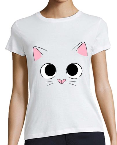 Camiseta mujer Cat face - latostadora.com - Modalova