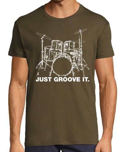 Camiseta Hombre Manga Corta Just Groove it drums laTostadora - latostadora.com - Modalova