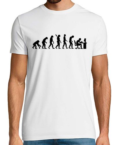 Camiseta Hombre Manga Corta oficina de informática de la evolución laTostadora - latostadora.com - Modalova