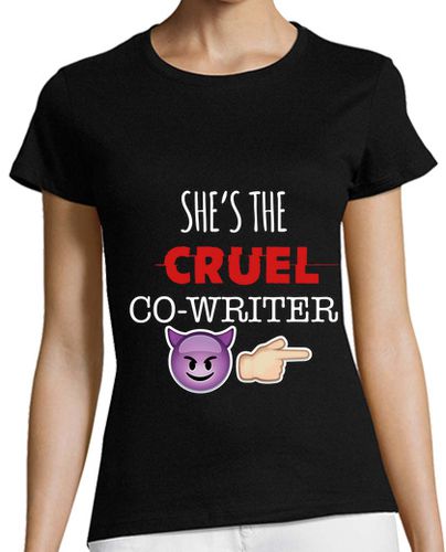 Camiseta Mujer Manga Corta Cruel co-writer demonio laTostadora - latostadora.com - Modalova