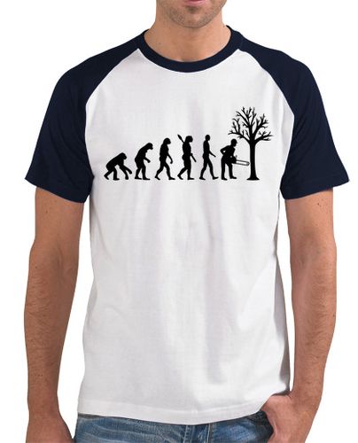 Camiseta evolución leñador laTostadora - latostadora.com - Modalova