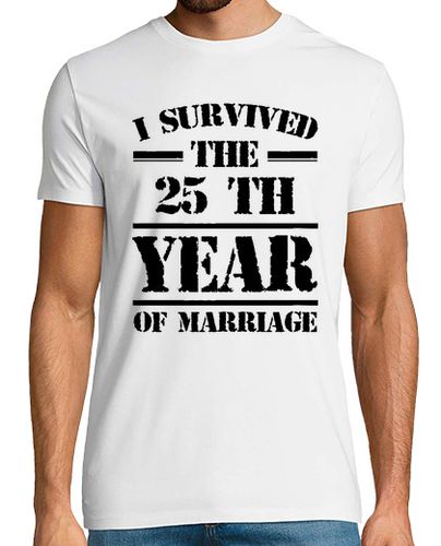 Camiseta sobreviví el año 25 del matrimonio - latostadora.com - Modalova
