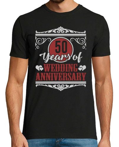 Camiseta Hombre Manga Corta 50 años de aniversario de boda laTostadora - latostadora.com - Modalova