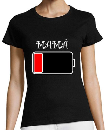 Camiseta mujer Mamá batería agotada - latostadora.com - Modalova