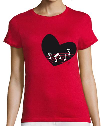 Camiseta mujer CORAZÓN MÚSICA II laTostadora - latostadora.com - Modalova