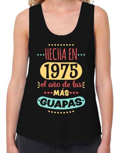 Camiseta Mujer Tirantes Loose Fit Hecha en 1975 el año de las más guapas laTostadora - latostadora.com - Modalova